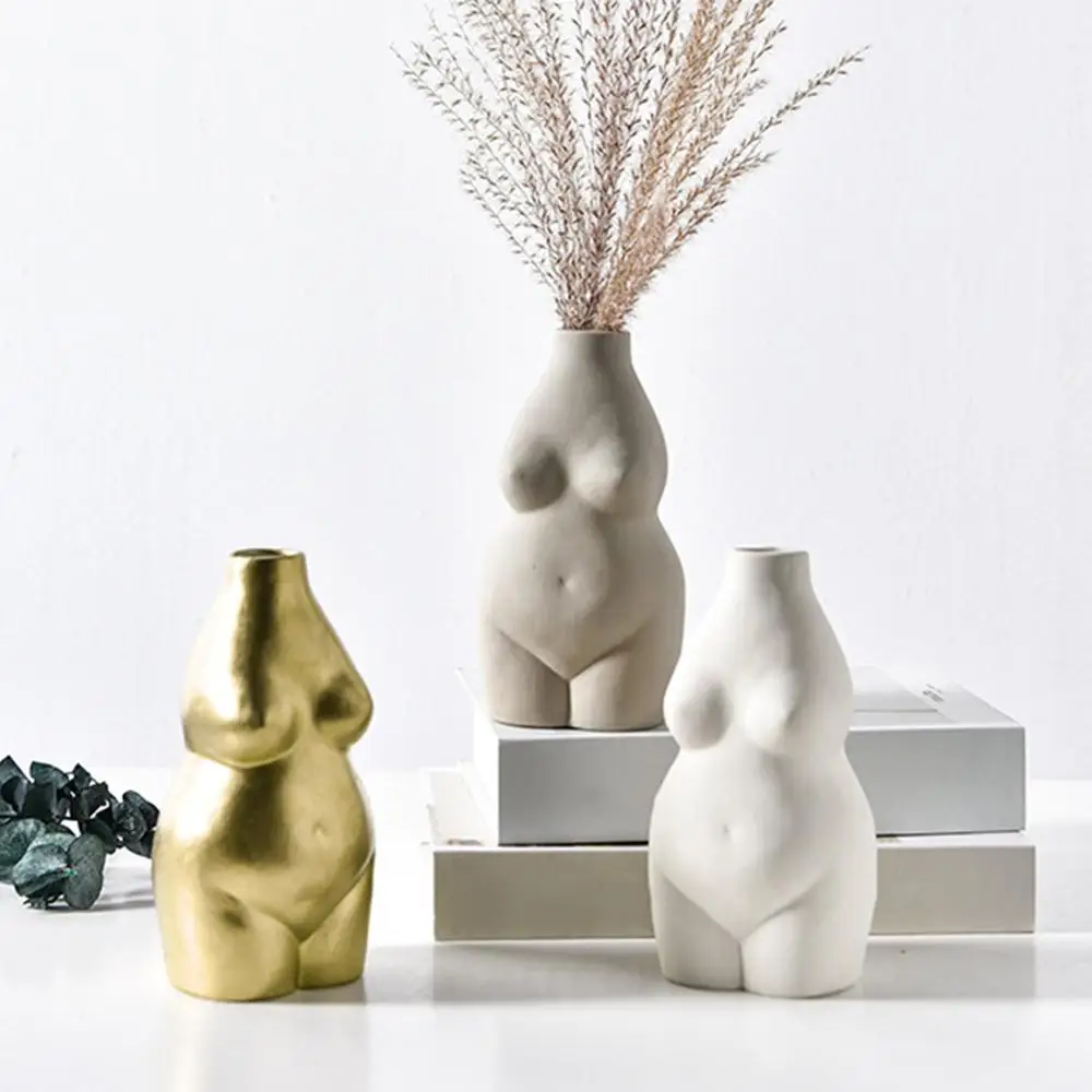 Современная креативная керамическая ваза в скандинавском стиле с выражением