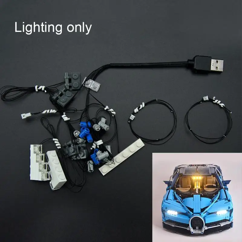 

DIY Luminous Assembled Building Blocks LED Light Kit For LEGO 42083 Technical Series Racing Car Toys Building blocks Supplies