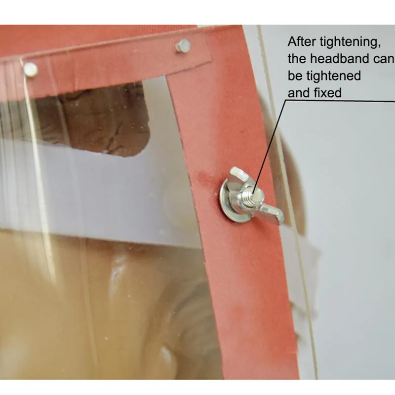 

Protective Mask Headband Type Transparent Full Protection Face Shiled Dustproof Anti Splash Anti-impact Chin Protective