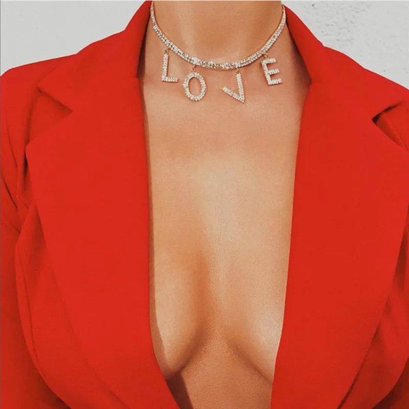 Женское колье с кристаллами любви 2020 для влюбленных свадебный подарок ювелирные