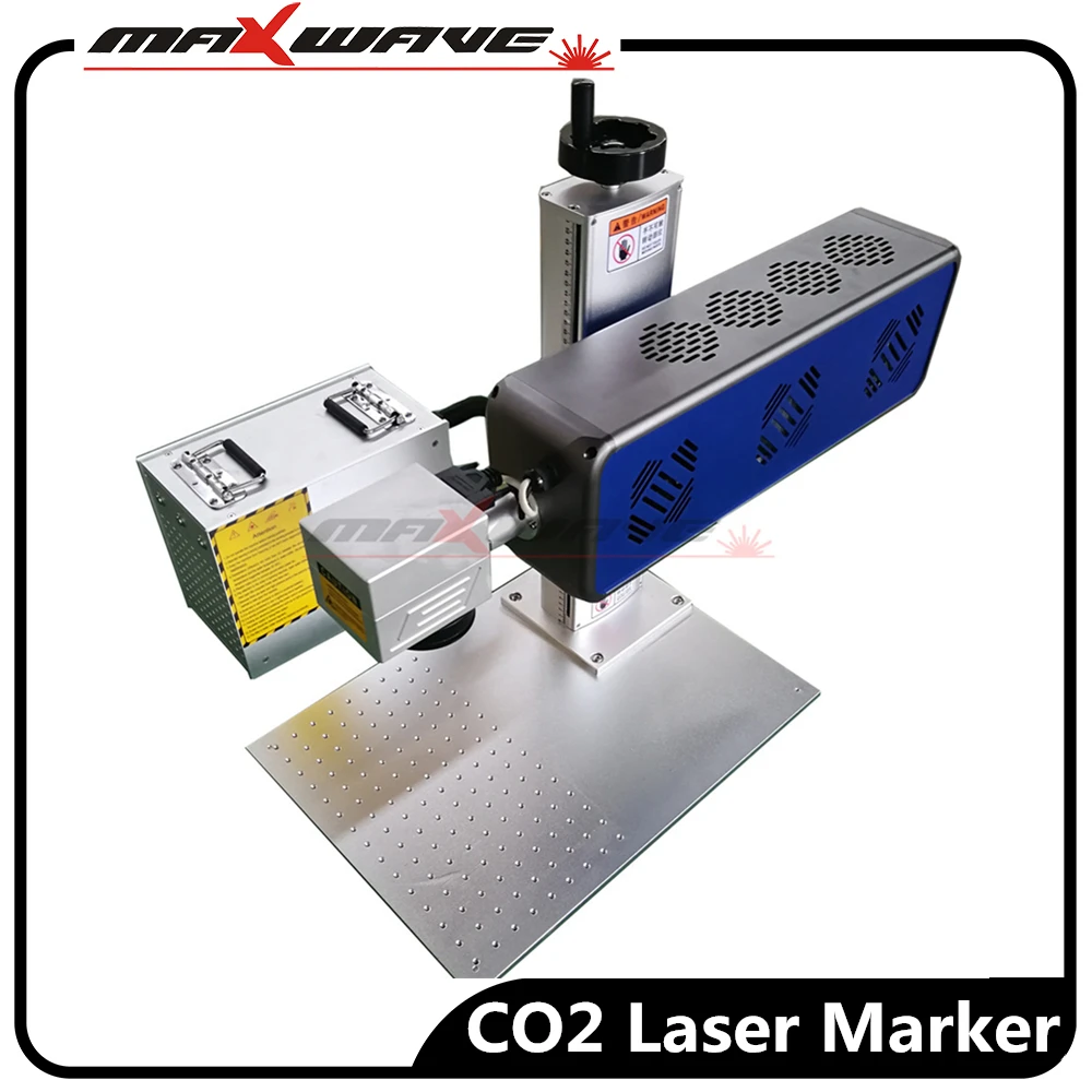 Co2 динамическая фокусировка цветная лазерная маркировка 30 Вт машина для