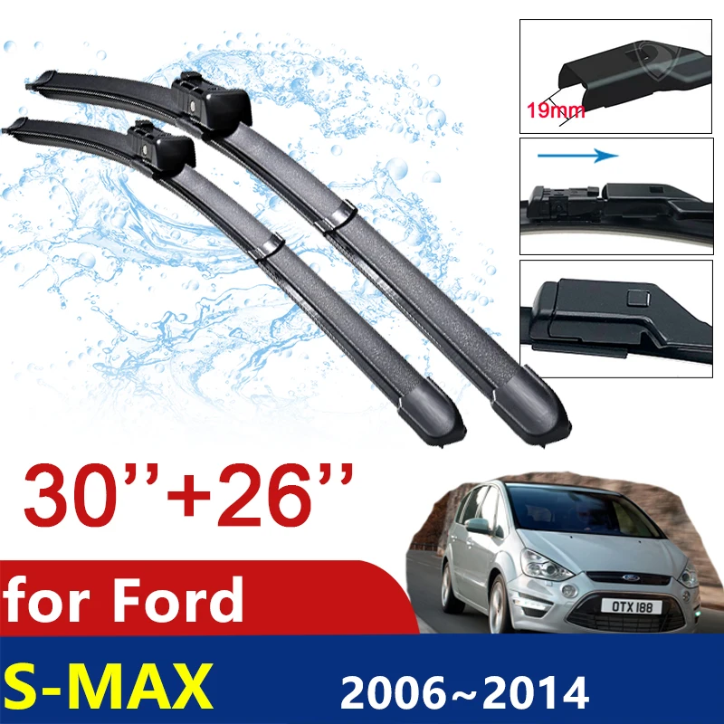 

Car Wiper Blades for Ford S-Max MK1 Smax S max 2006~2014 Front Window Windshield Windscreen Car Accessories 2007 2008 2009 2010
