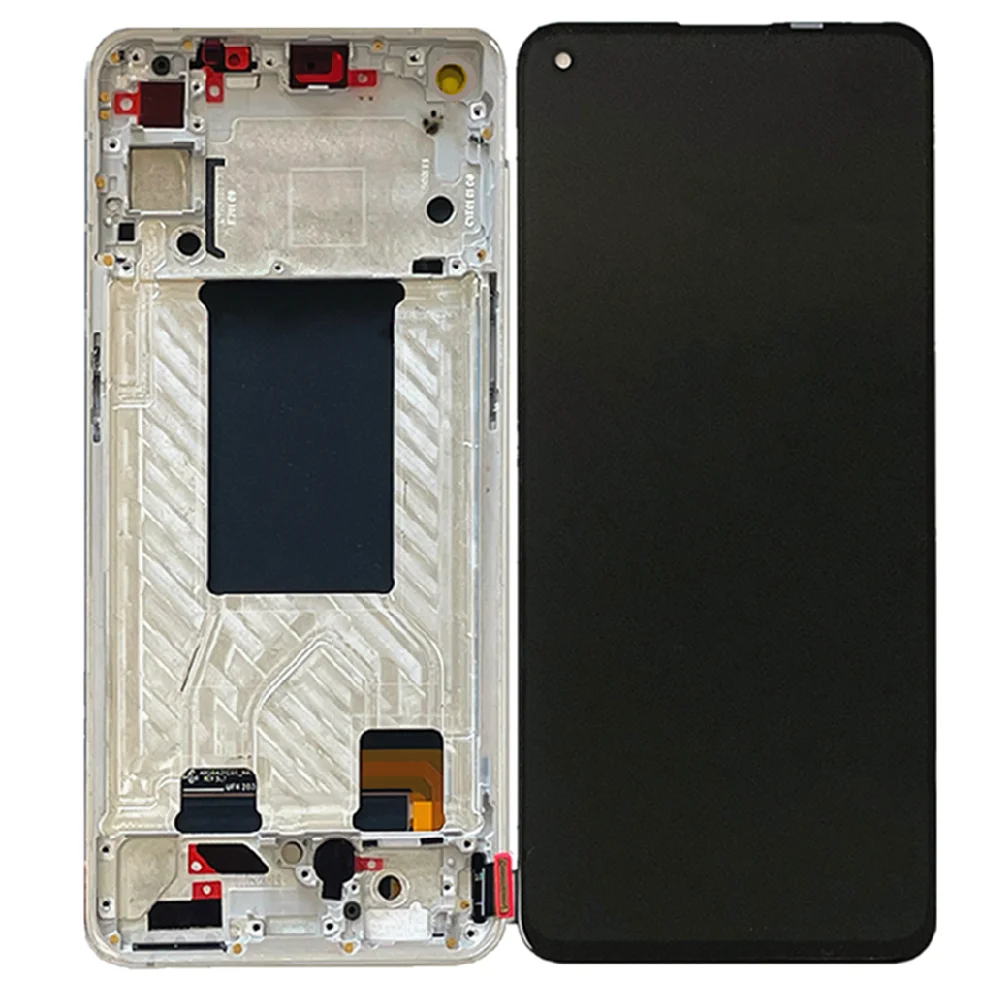 Pantalla LCD AMOLED para OPPO Reno6, 5G, Digitalizador de Panel t&aacute;ctil de pantalla para Reno 6, 5G, Reno6, PEQM00, CPH2251, LCD con marco-2