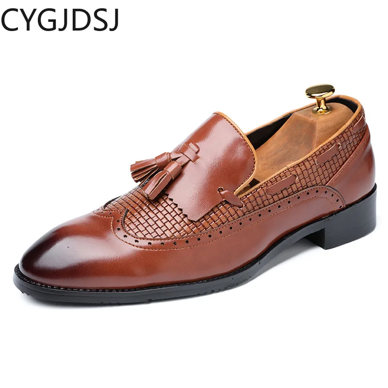 

Office Shoes Men Loafers for Men Leather Casual Shoes Wedding Dress Casuales Oxford Coiffeur Slip on Shoes Men Business Suit
