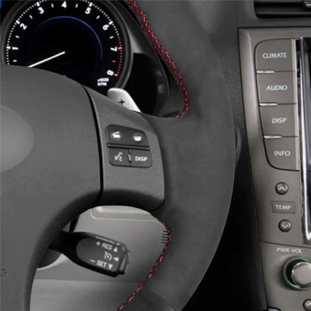 Чехлы MEWANT из черной натуральной замши на руль для Lexus IS IS250 IS250C IS300 IS300C IS350 IS350C F SPORT