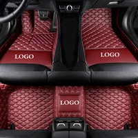 luxury logo custom car floor mat for dacia sandero duster logan car seat cushion interior accessories automobiles foot covers