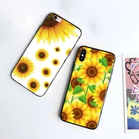 soft phone phone case for iphone 8 7 6s 6 plus 11 pro max x xs xr 5 se 5s 10 sunflower art pattern print cover tpu luxury shell