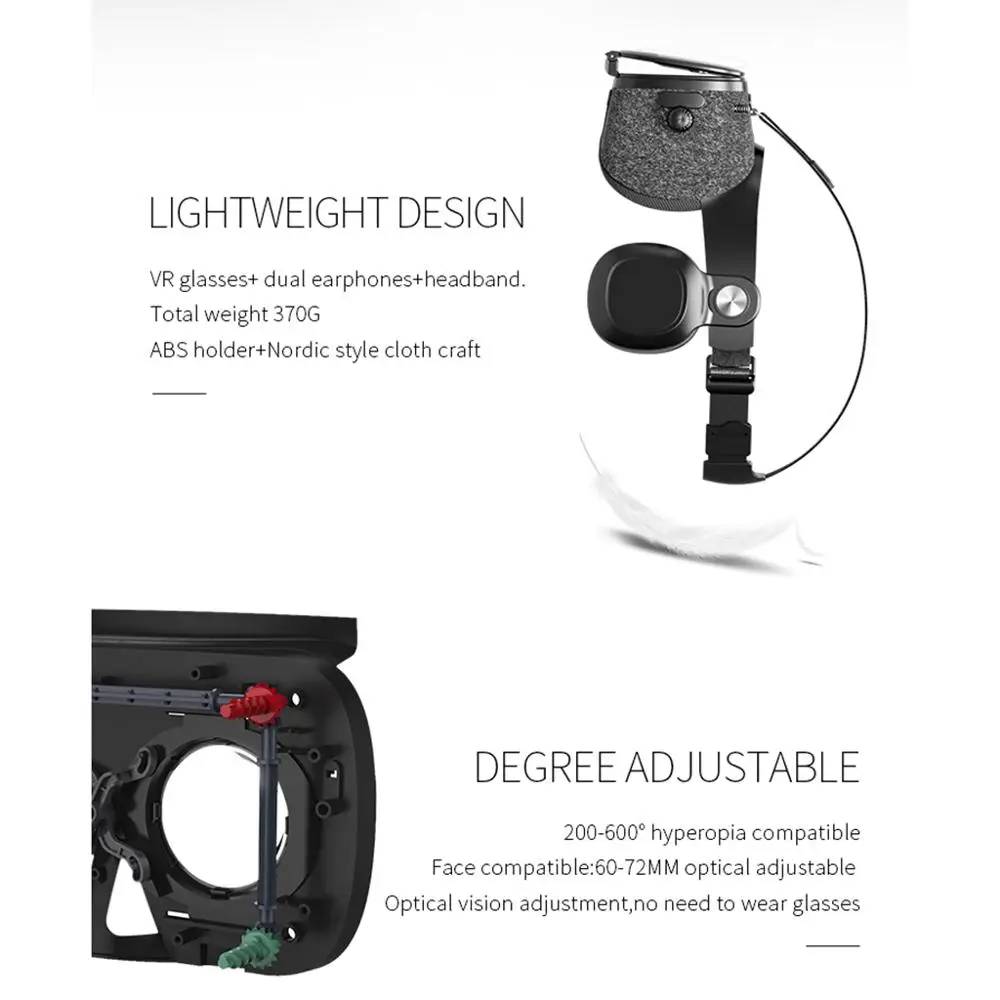 Очки виртуальной реальности Bobovr Z5 VR 3D шлем гарнитура очки для смартфонов