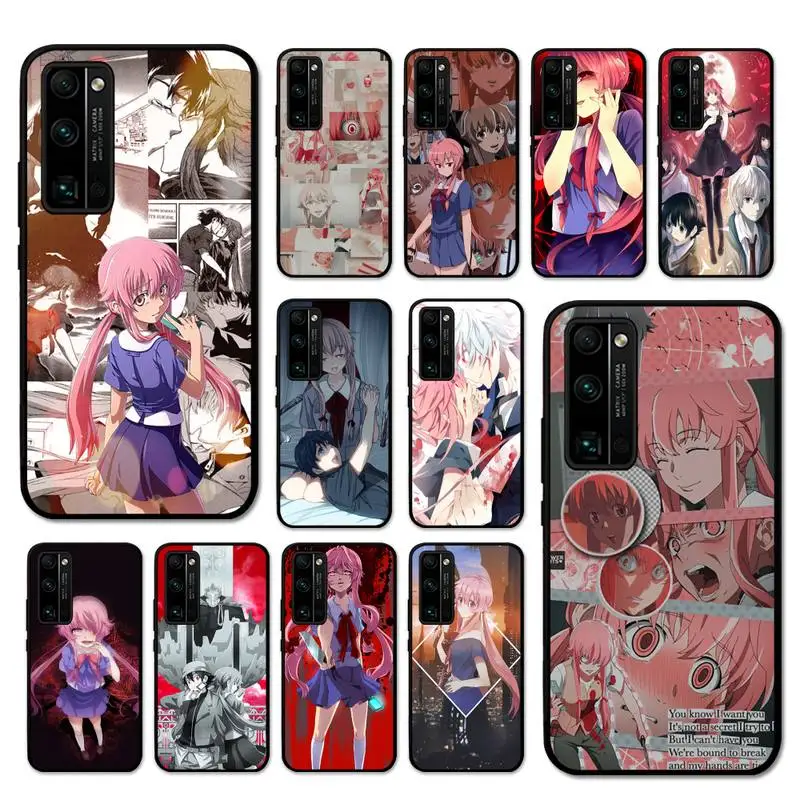 

Anime Mirai Nikki Future Diary Phone Case For Huawei Honor V30 30 9X 7A Pro View 20 10 9 Lite 10I 8C 8X 5A Play Cover