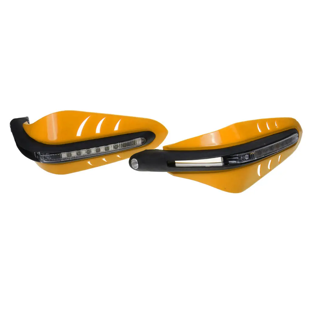 A Pair Universal Motorcycle Handle Brush Bar Hand Guard Protector Cover with Led Light For 7/8&quot Grips Yamaha Honda | Автомобили и