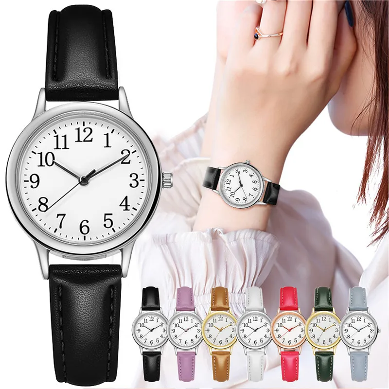 Venda quente mulheres números árabes relógios de luxo senhoras quartzo relógios pulso relógio relogio feminino montre femme