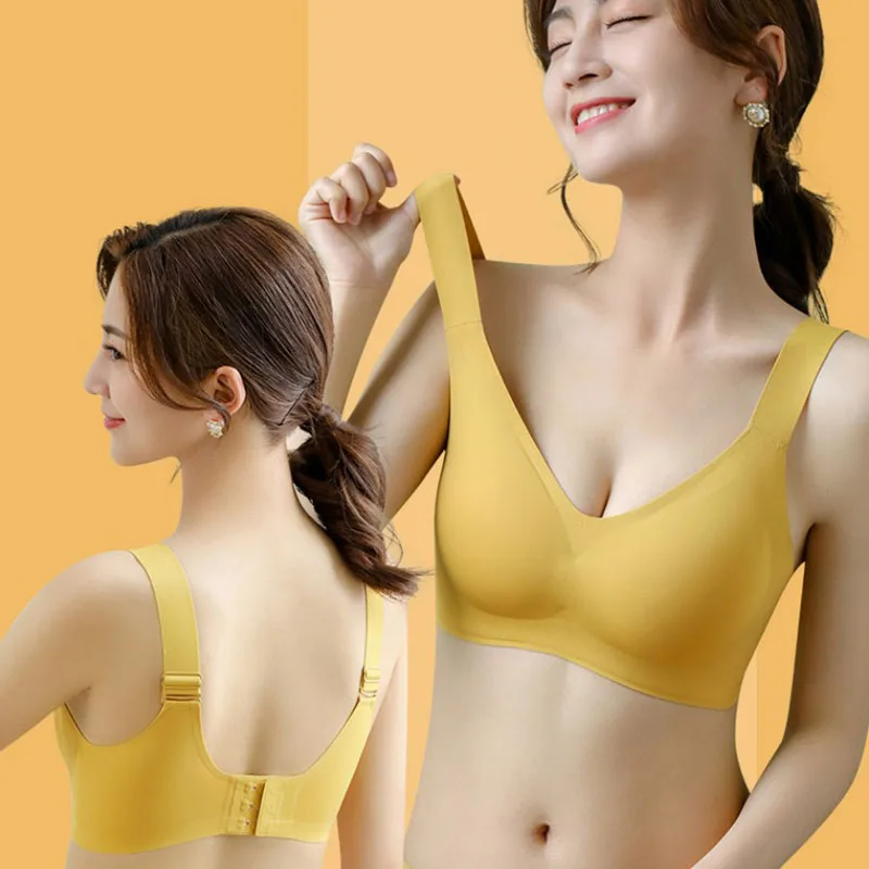 Бюстгальтер женский латексный бесшовный пуш-ап 3 шт. | Женская одежда