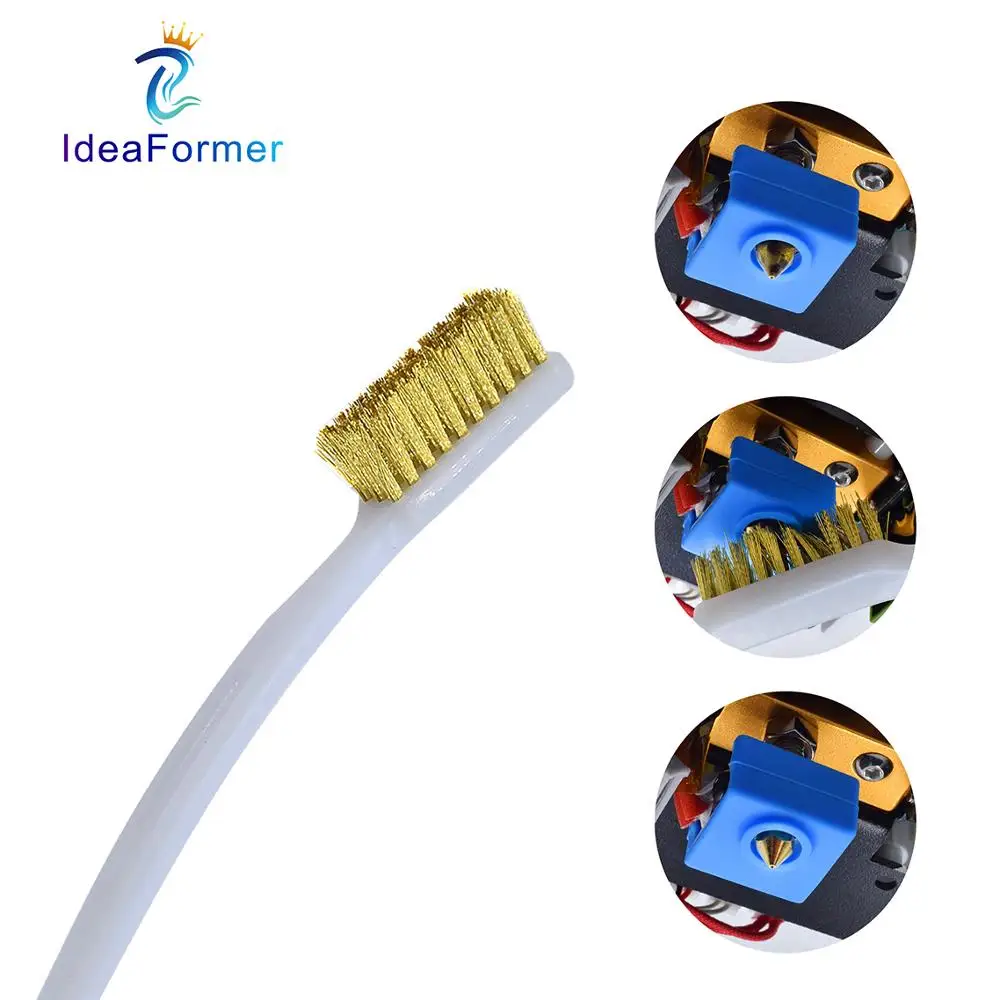 3D принтер инструмент для очистки медной проволоки зубная щетка медная ручка