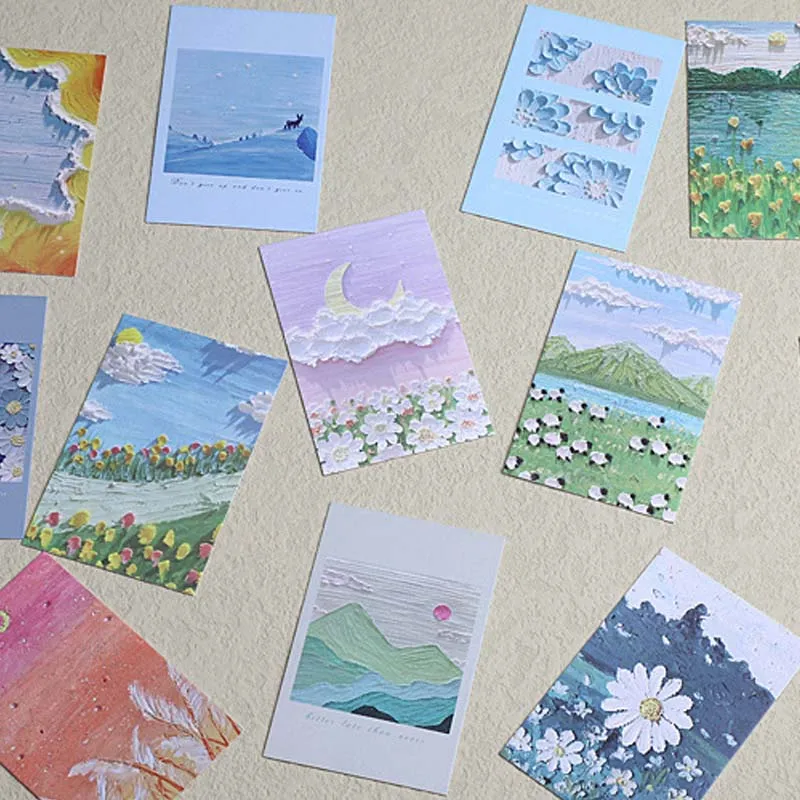 

A 28 pcs/lot Flowers Blossom Creative Lomo Mini Paper Boxed Greeting/Birthday Note Message Cards Love Gift for Girls friend