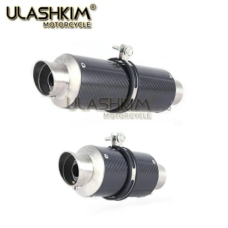 E-MARK Universal Motorcycle Scooter slip on Exhaust Muffle FOR Most | & Systems(Motorcycle)