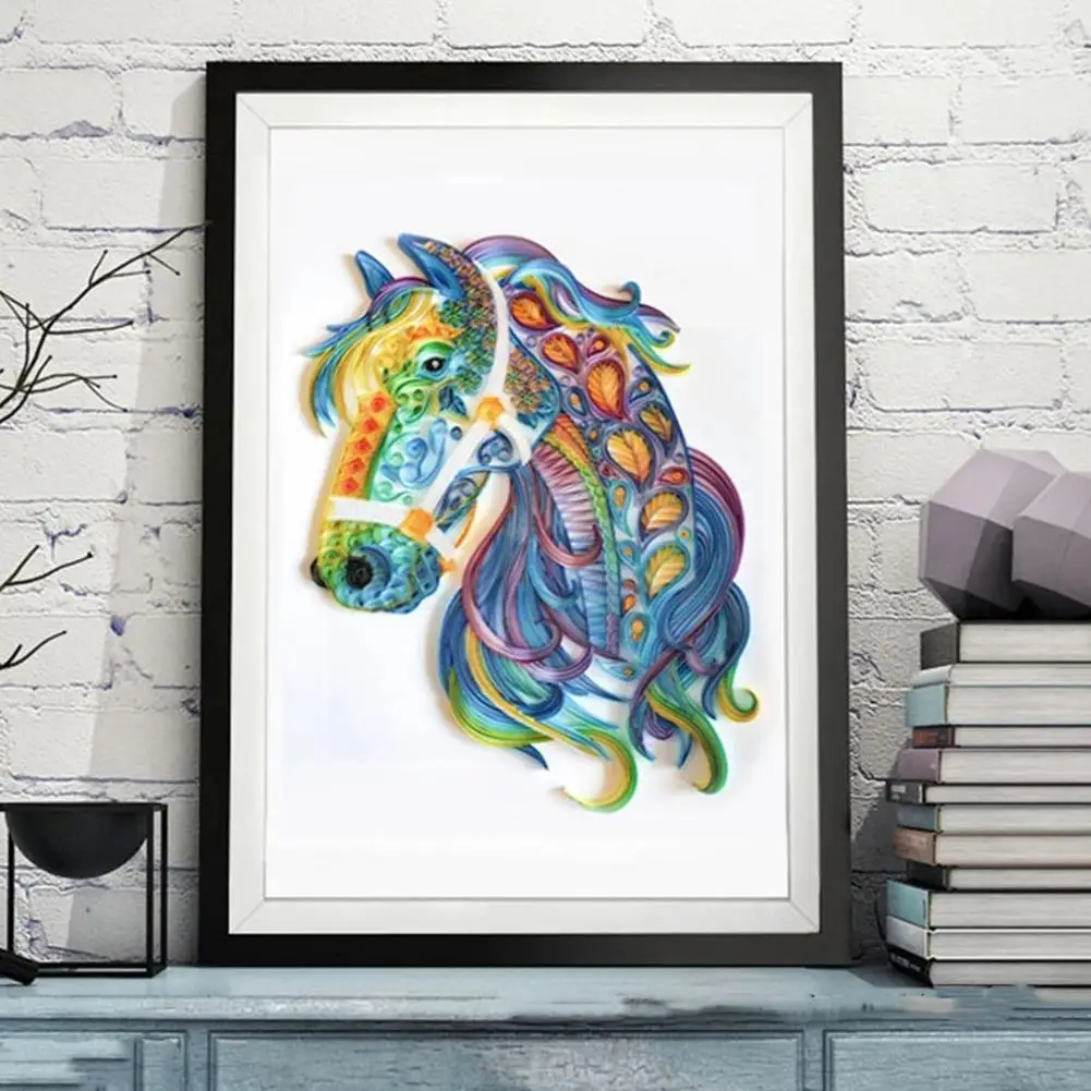 

Colorful Elephant Origami Paper Crafts Diy Quilling Wall Material Decor Tools Scrapbook Paiting Filigree Paper Home A6o1