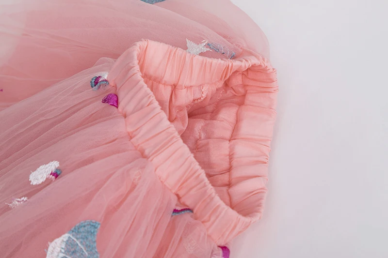 Нарядное платье для девочек вечеринки в виде единорога радужные Детские платья