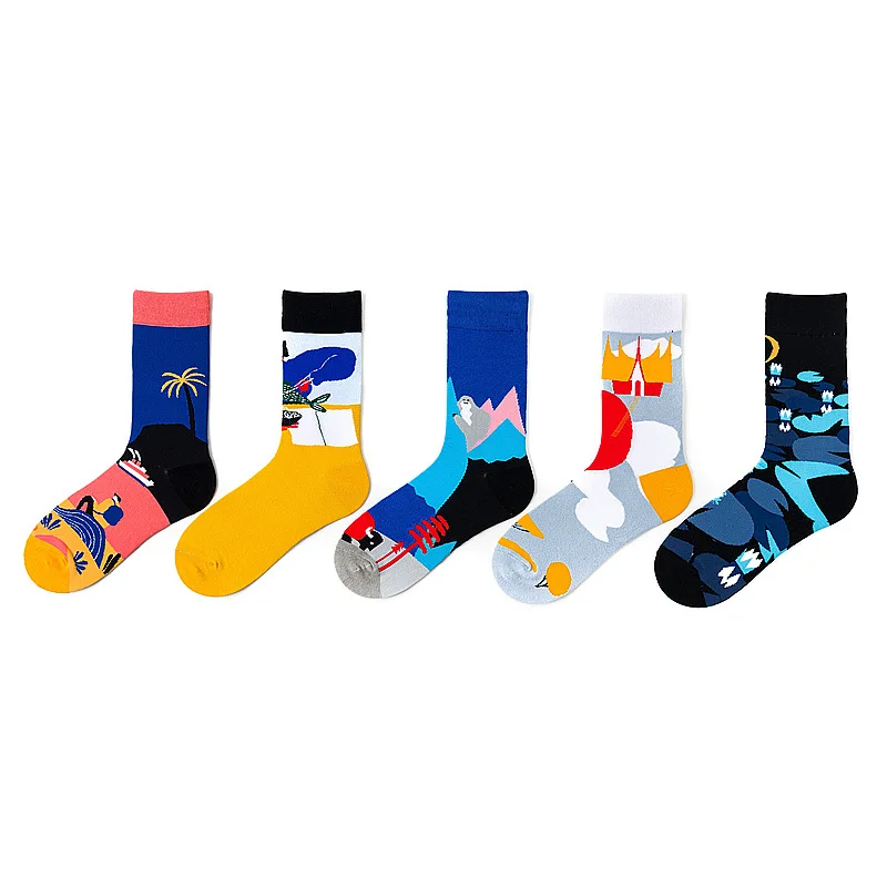 Мужские и женские носки Осень-зима Новое поступление пара носков в стиле