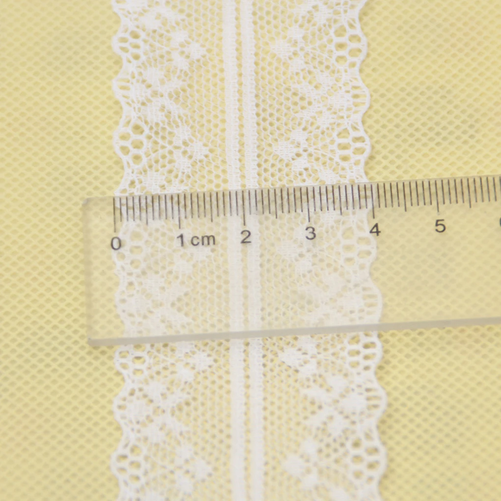 

10m/Roll Bilateral Lace Fabric Curtain Lace Garment Accessories Craft DIY Wedding Dress Decor