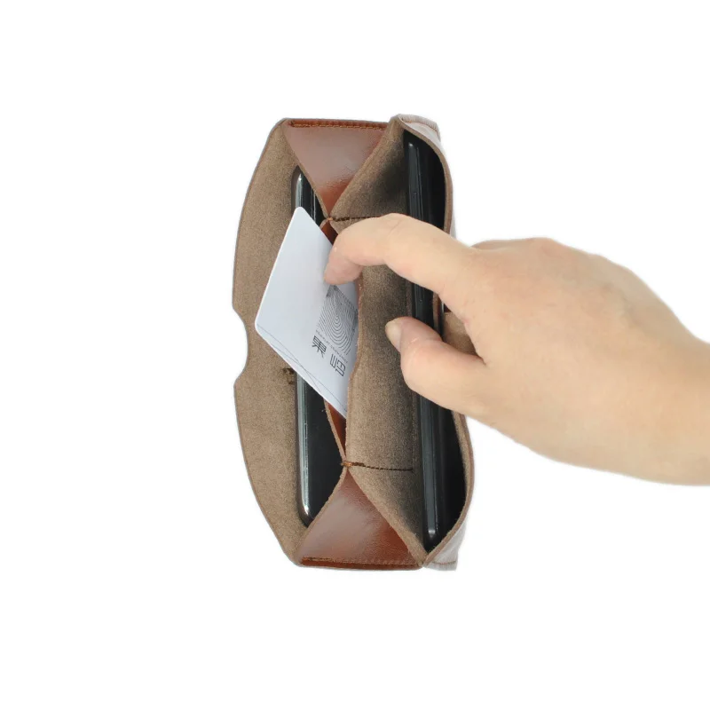 Универсальная кожаная сумка для телефона Карманный Чехол кошелек Samsung S10 iPhone Xs 11