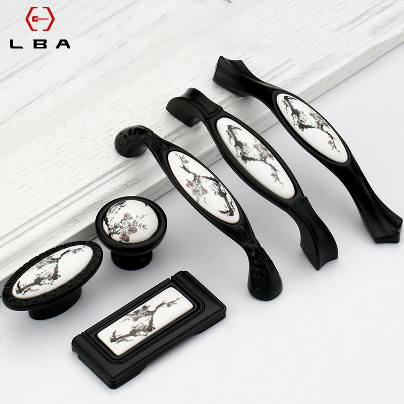 Цинковый сплав китайские чернила Jiangnan ручка шкафа антикварная дверная