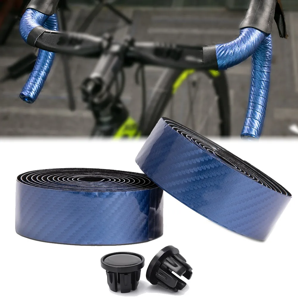 

TANKE Bike Handlebar Tape Road Bike Drop Bar Tape Thick Pu + EVA Slip-Proof Shock-Absorbing Fixing Straps Cycling Handlebar Tape
