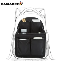 bamader outdoor women cosmetic bag backpack women liner bag travel purse insert organizer portable storage organize bag in bag