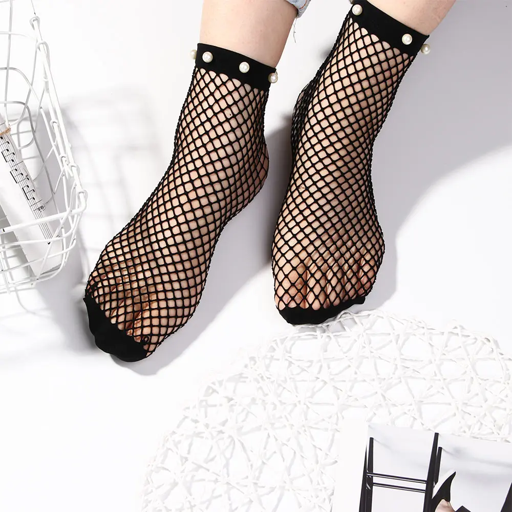 Носки женские сетчатые в стиле Харадзюку дышащие пикантные ажурные с
