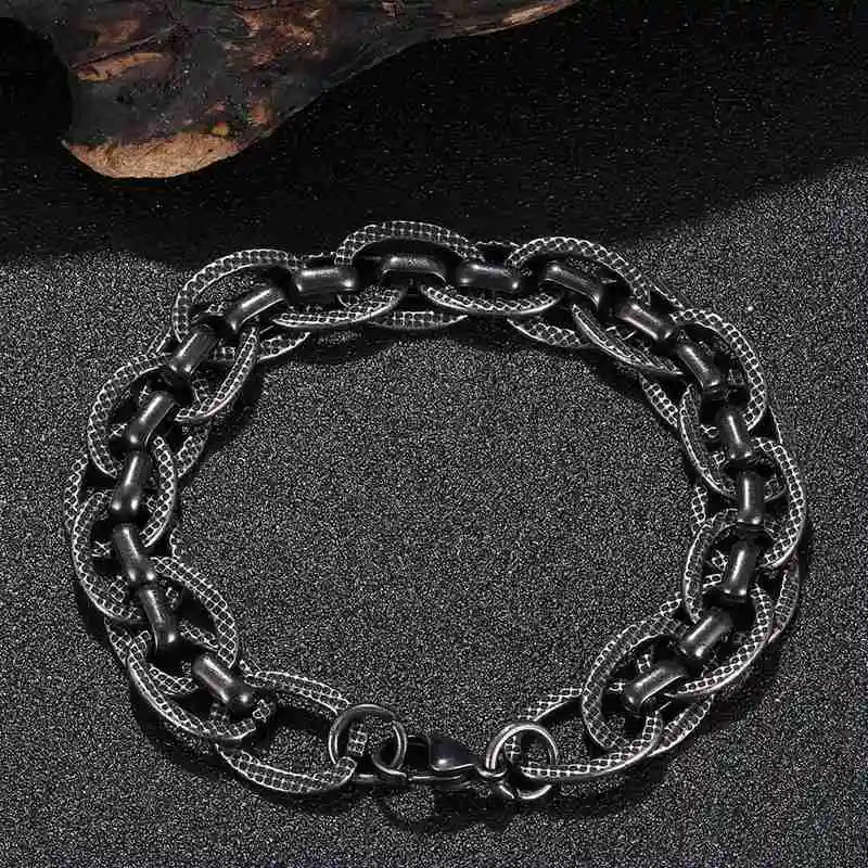 

Mens Simple Stainless Steel Link O-shaped Chain Bracelets for Women Unisex Wrist Jewelry Gifts GS0088