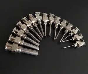 Шприц металлический 10 г до 27 г 12 дюйма, дозатор игл из нержавеющей стали с тупым наконечником, 5 шт.