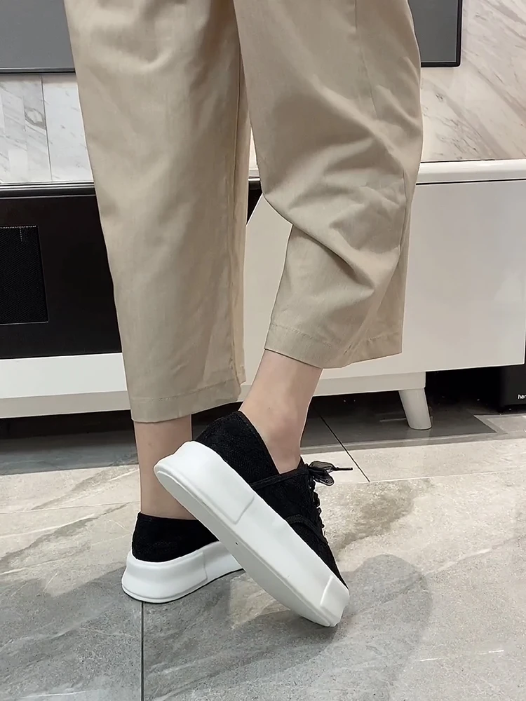 

Shoes Woman 2021 Female Footwear Clogs Platform Round Toe Modis All-Match Casual Sneaker New Small Dress Creepers Summer Cute Br