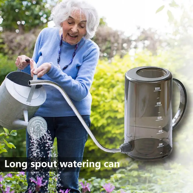 Long Mouth Garden Planting Sprinkler Pot Plastic Stainless Steel Watering Container Green Plants Flowers Gardening Tools | Дом и сад