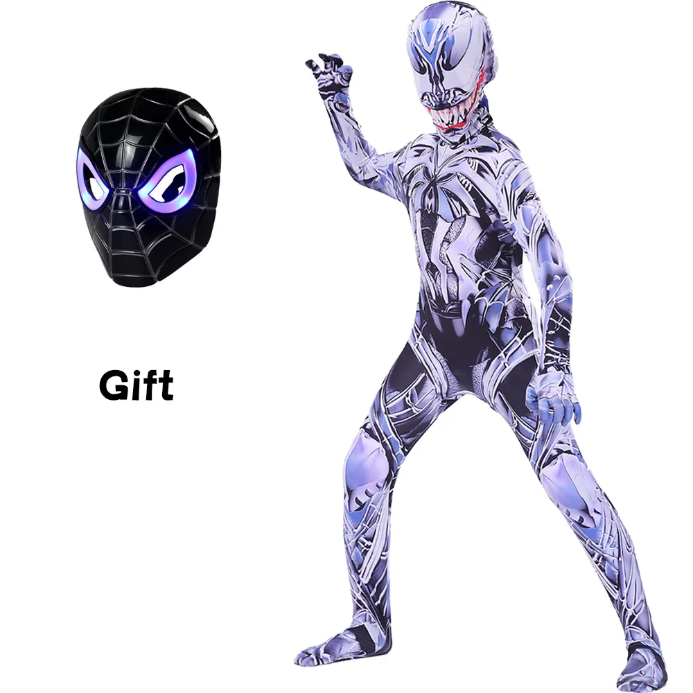 

Halloween Adult Kids Movie Characters Sportswear With Mask Costume Cosplay Suit Jumpsuit Breathable Bodysuit Costume For Men