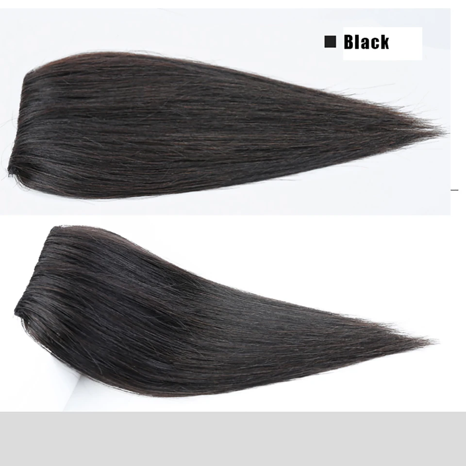 SalonChat, 8 дюймов, 12 дюймов, 16 дюймов, Remy, на заколках, 1 штука, 2 клипсы, человеческие волосы для наращивания, 50 г, на заколках, волосы на заколках, натуральный цвет, коричневый цвет