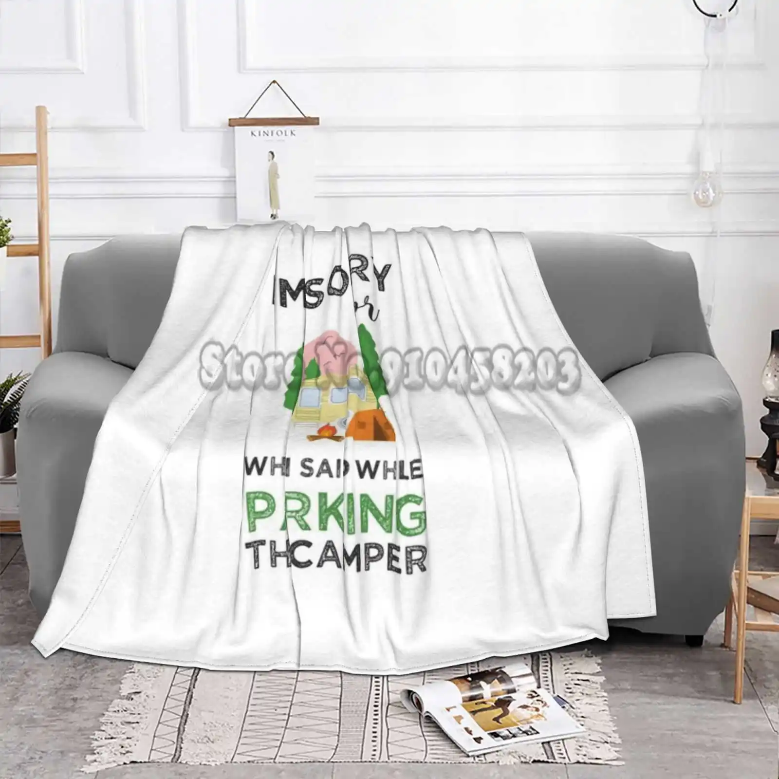 I'M Sorry For What Said While Parking The T - Shirt Flannel Blanket Camping Car Plane Travel Portable Rv | Дом и сад