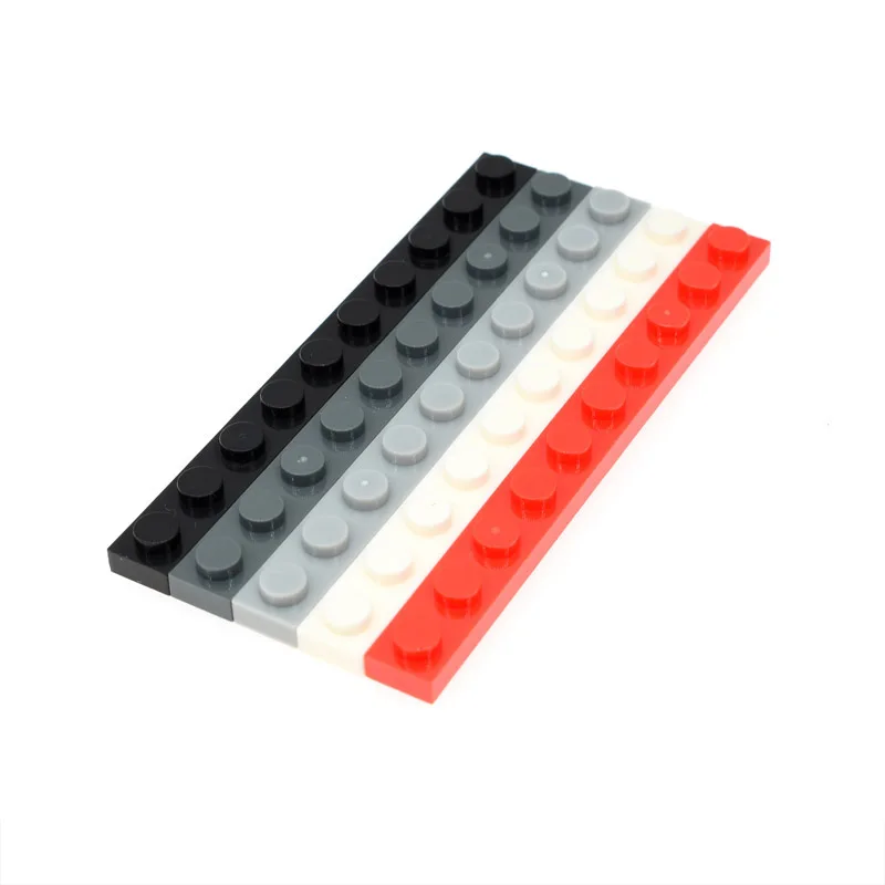 20 шт./лот детали MOC для кирпича 4477 пластина 1x10 классических деталей строительные