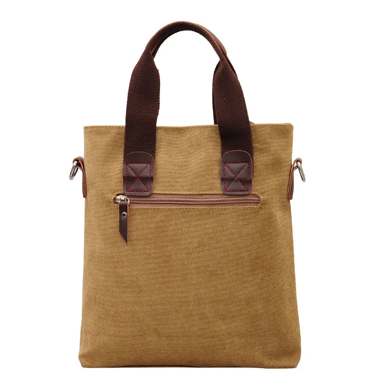 

2019 New One-shoulder Diagonal Portable Men's Canvas Computer Bag Briefcase