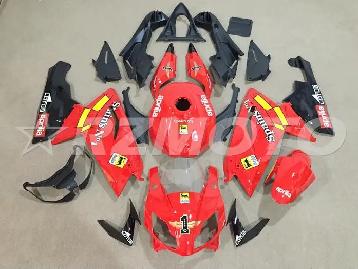 

Injection New ABS Full Fairings kit Fit for Aprilia RS4 50 125 RS125 2006 2007 2008 2009 2010 2011 06 07 08 09 10 11 red 1