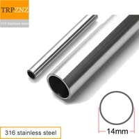 316l stainless steel tubeod14mm seamless bright inside and outsidesanitary pipelaboratory food gas transmis