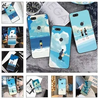 illustrated japanese manga phone case for xiaomi mi redmi note 8t 9t 9s 9a 10 7 8 9 lite pro