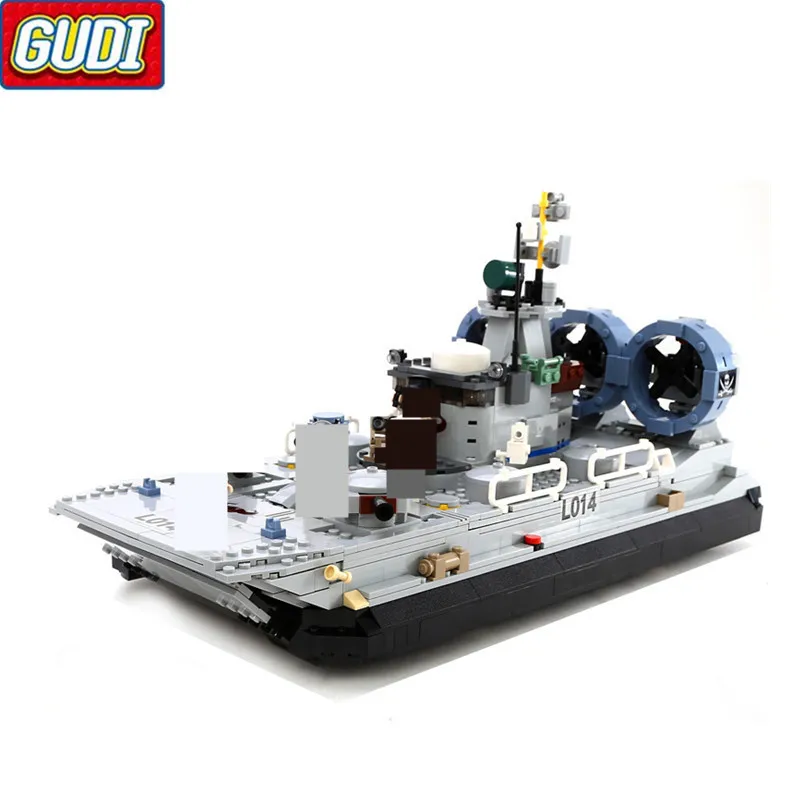 Конструктор Военные морские копы ховеркрафт блоки 928 деталей конструктор