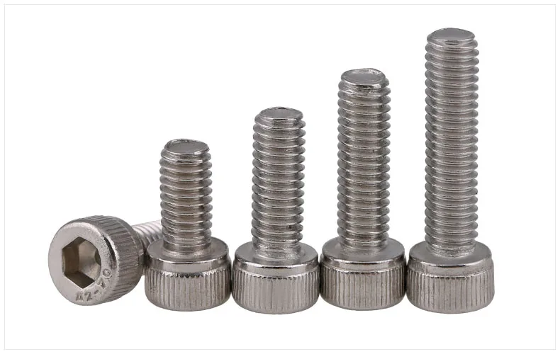 Винты из нержавеющей стали DIN912 304 винты с шестигранной головкой обратной резьбой