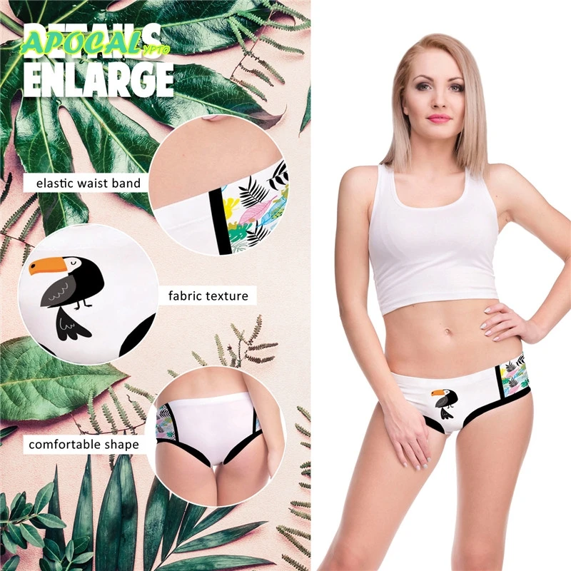 APOCAL сексуальное забавное белье 3d принт Единорог письмо женское нижнее женские