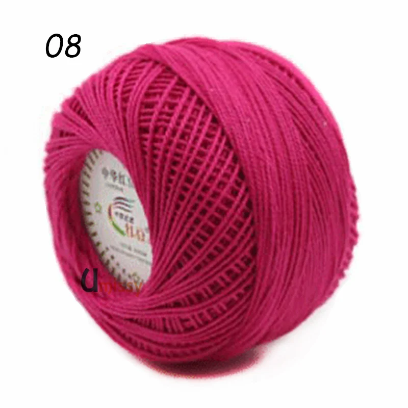 08 10pcs 10 шт. ПРЯЖА ДЛЯ РУЧНОГО ВЯЗАНИЯ Хлопчатобумажной Пряжи 3# Кружева Пряжи для Вязания Детские Иглы Работы С Использованием 2.5 мм Крючком 500 г/лот - Цвет: 08 10pcs