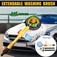 new upgrade auto care tool rotating wash brush car vehicle care washing cleaner set detachable wholesale quick delivery csv