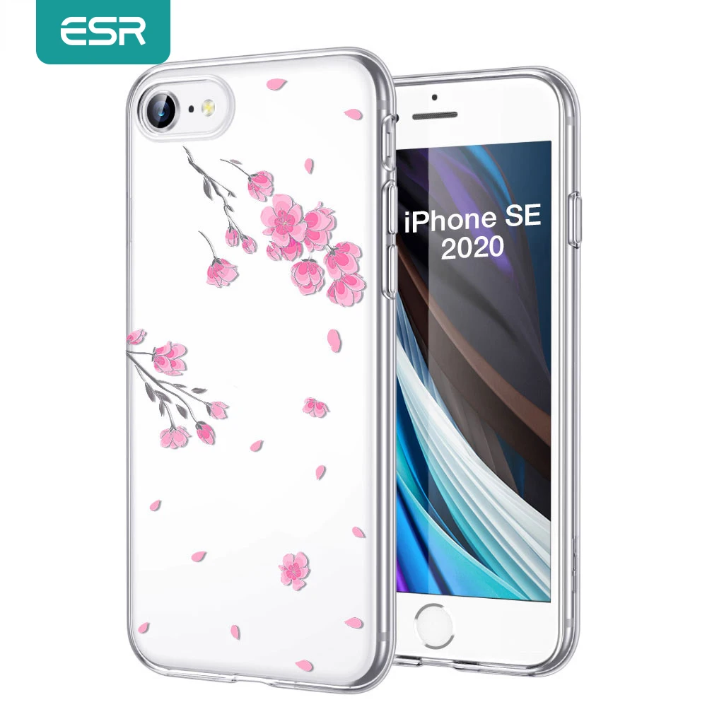 

ESR Clear Case for iPhone SE 2020 11 Pro Max 8 7 6s Transparent Case for iPhone SE 2020 Case Anti-Knock TPU Back Cover Funda