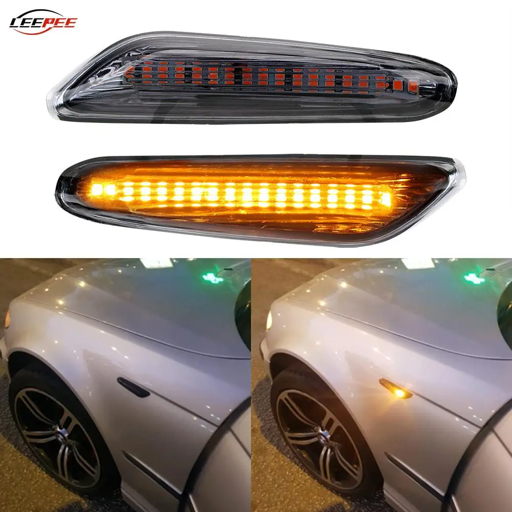 Светодиодный ные автомобильные поворотники 12 В боковые габаритные огни мигающие