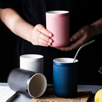 nordic simple ceramic water cup couple cup gargle cup office water cup fruit juice cold drink cup breakfast milk cup mugs cup