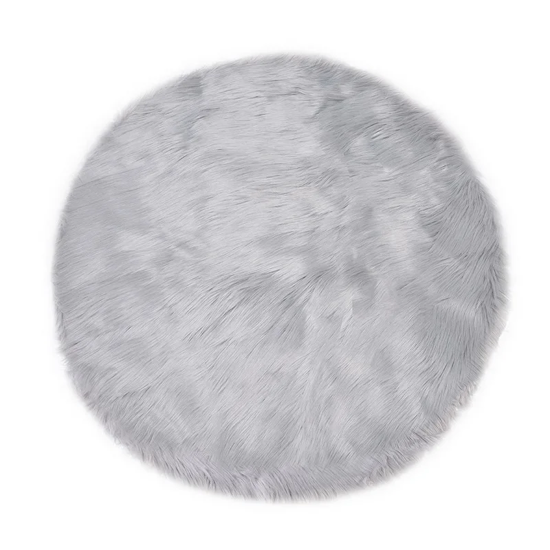 Fur Artificial Washable Bedroom Faux Mat Sheepskin Plain Fluffy Rugs Hairy Carpet Living Room Bedroom Rugs