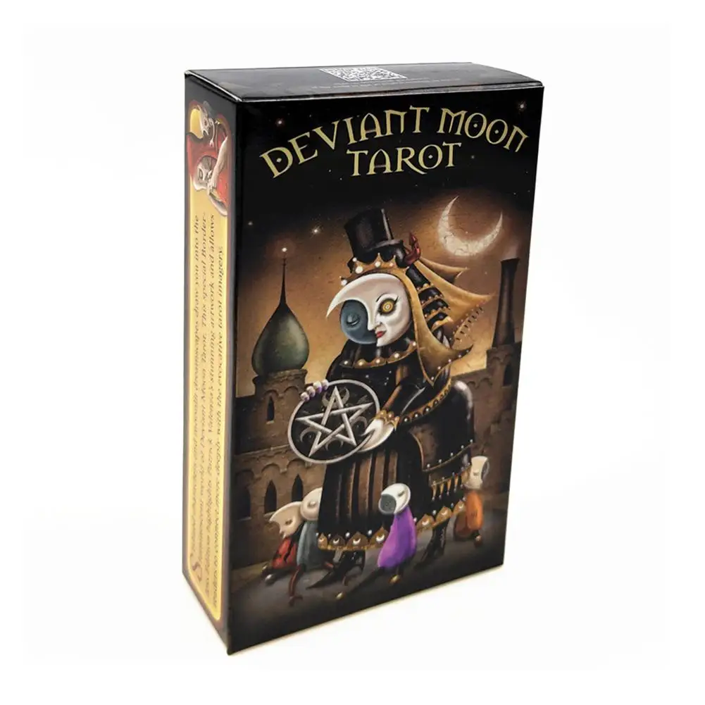 78 карт, английская настольная игра, Deviant Moon Tarot, английская версия, вечерние карты для использования и использования, использование карт Таро, игра для гадания